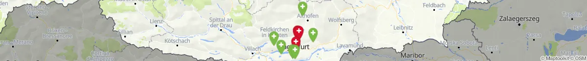 Kartenansicht für Apotheken-Notdienste in der Nähe von Sankt Veit an der Glan (Sankt Veit an der Glan, Kärnten)